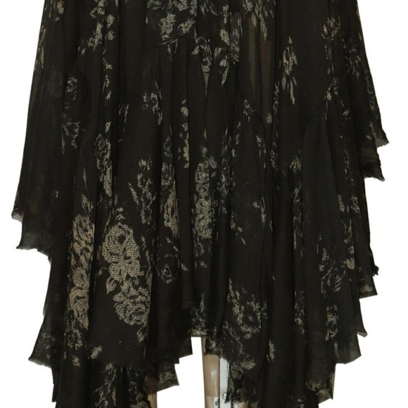 Free People Fp One Clover Printed Skirt Asymmetrical New XS,S & M - Picture 7 of 7